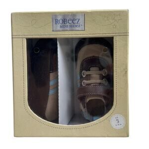 NIB ROBEEZ "Jogging Josh" Mini Shoez U.S. Size3 6-9 Months